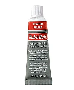 rub buff pewter tubes