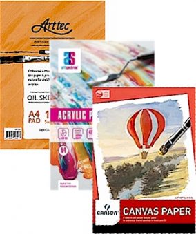 Canvas Paper Pads for Oil & Acrylic