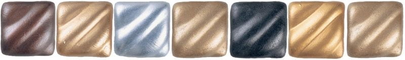 swatches of the different types rub'n buff